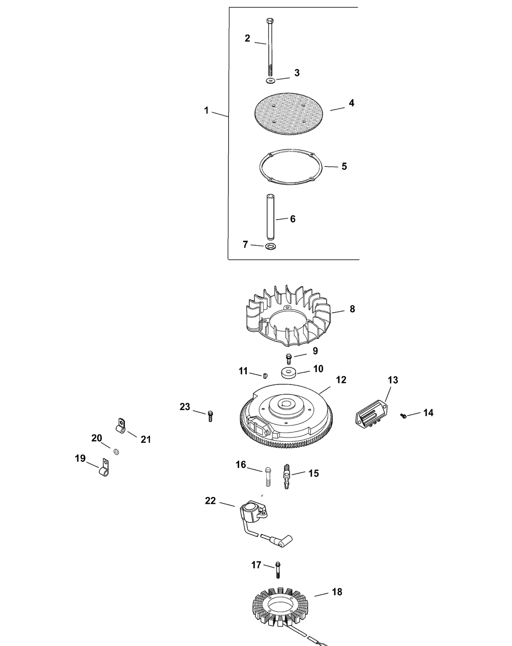 Kohler Cv750-0028 Ignition And Electrical Diagram and Parts List for M60-KH 53AH8CT6050-30HP-OHV Cub Cadet Lawn Tractor